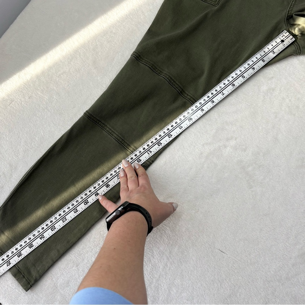 Jessica Simpson Maternity Skinny Jeans Olive Green Under Belly Low Rise Size L - Picture 6 of 10